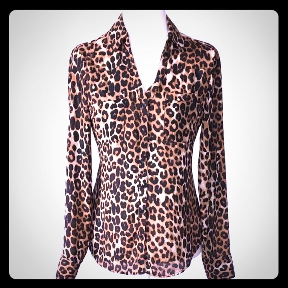 Leopard print blouse